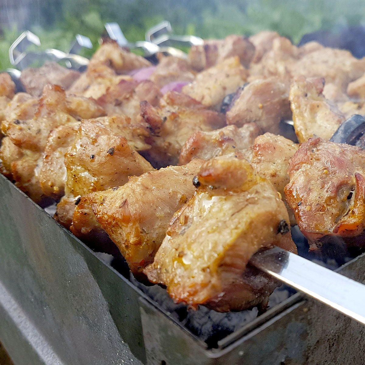 Brochettes de poulet au sel et citron vert